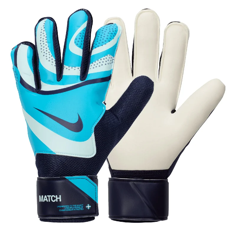 Nike Men's Match Goalkeeper Gloves Glacier Blue/Blackened Blue