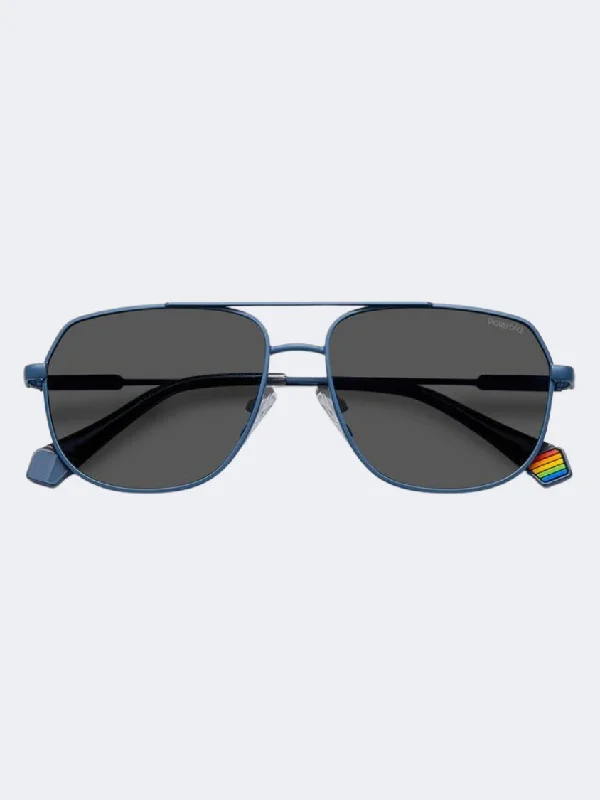 Polaroid Pld 6195 Unisex Lifestyle Sunglasses Matte Blue/Grey